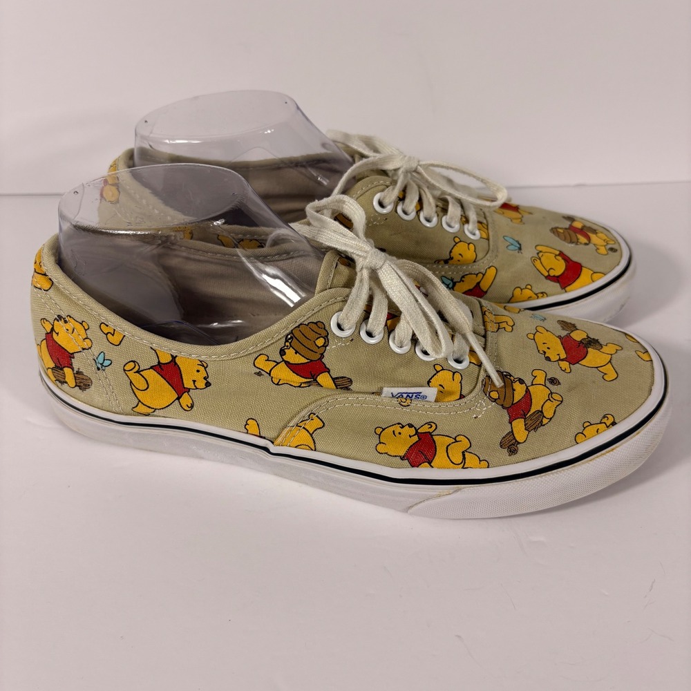 Vans x Disney Winnie the Pooh Authentic Sneakers Tan Mens 8.5 Womens 10